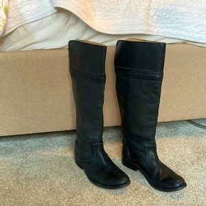 Frye Tall Black Leather Boots